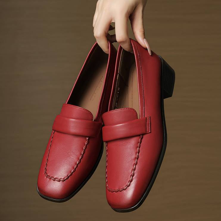 Evren loafers i äkta läder
