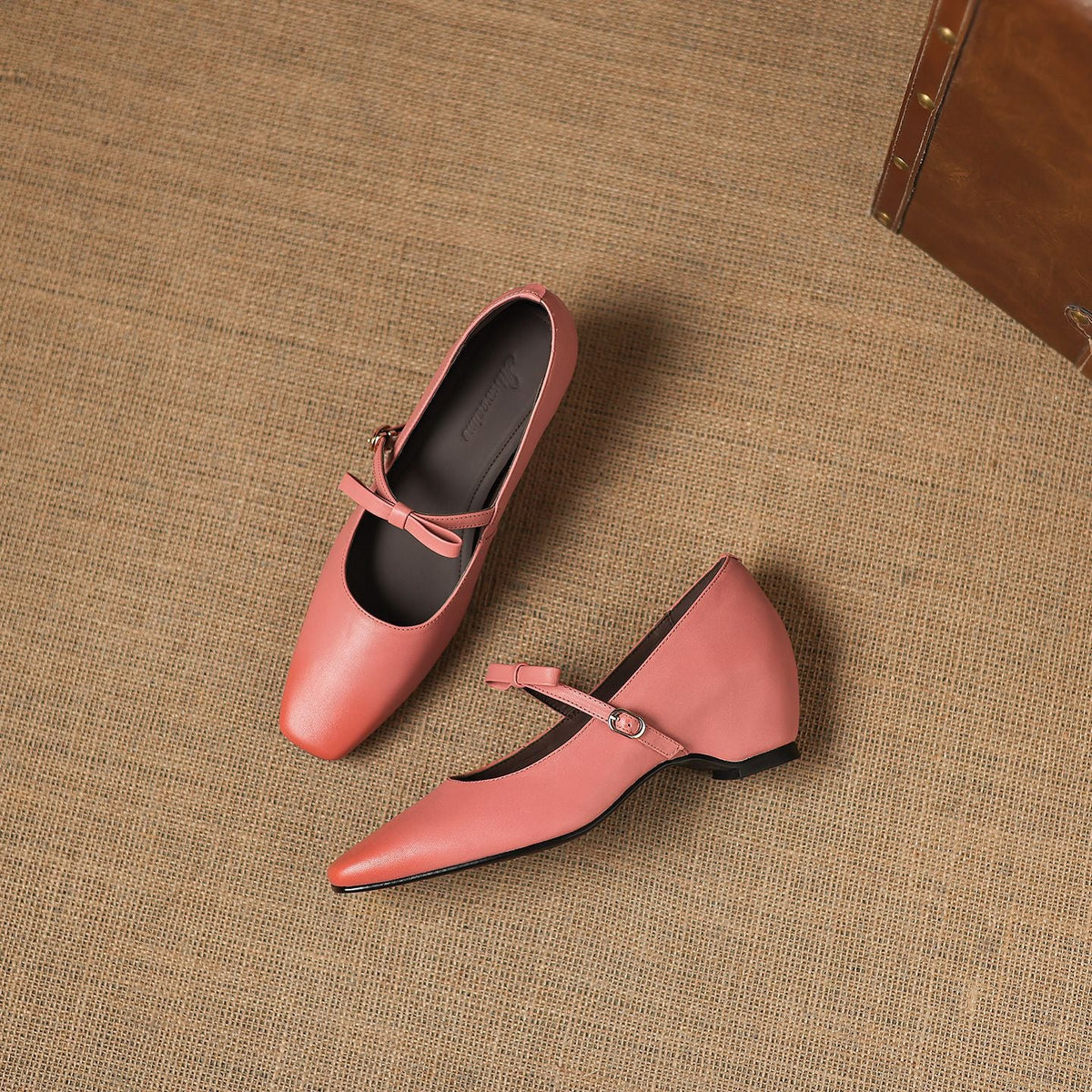 Rosalie Mary Jane Pumps aus echtem Leder