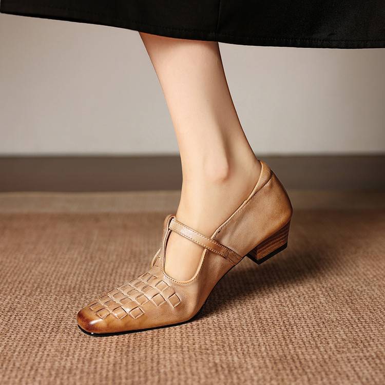 Tacones de cuero genuino Soretta