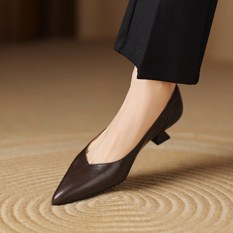 Tacones Nera de cuero genuino