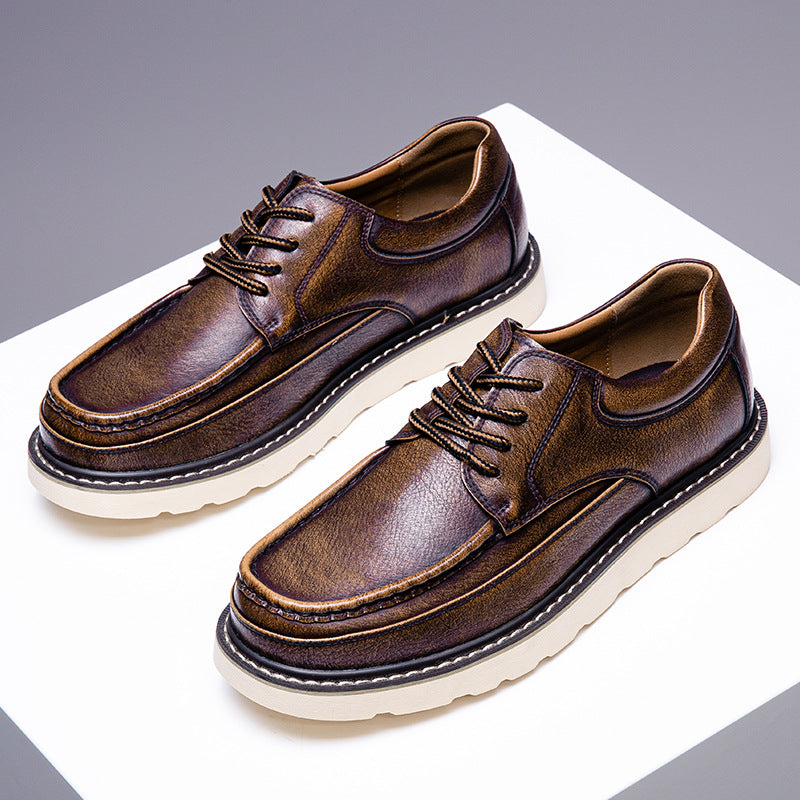 Chaussures à lacets Halston en cuir véritable