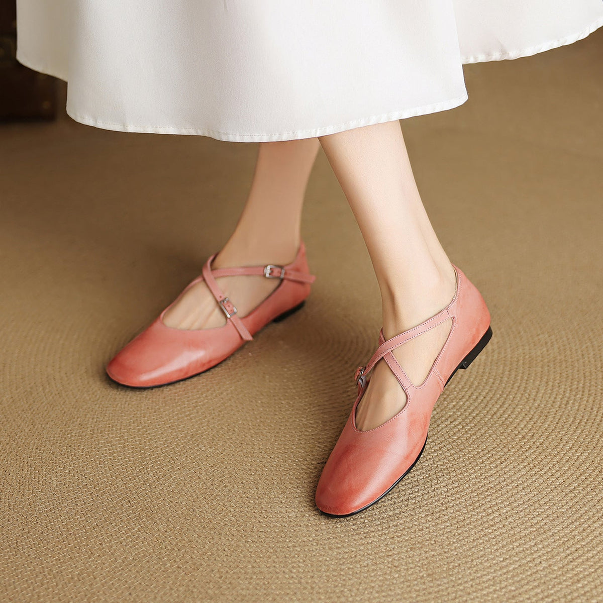 Scarpe basse Avelin in vera pelle
