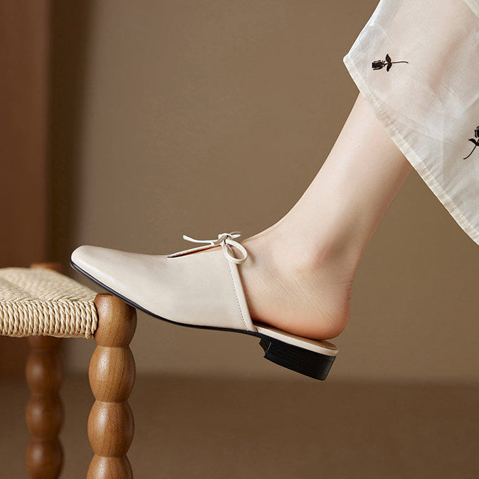 Mules Rosalia in vera pelle