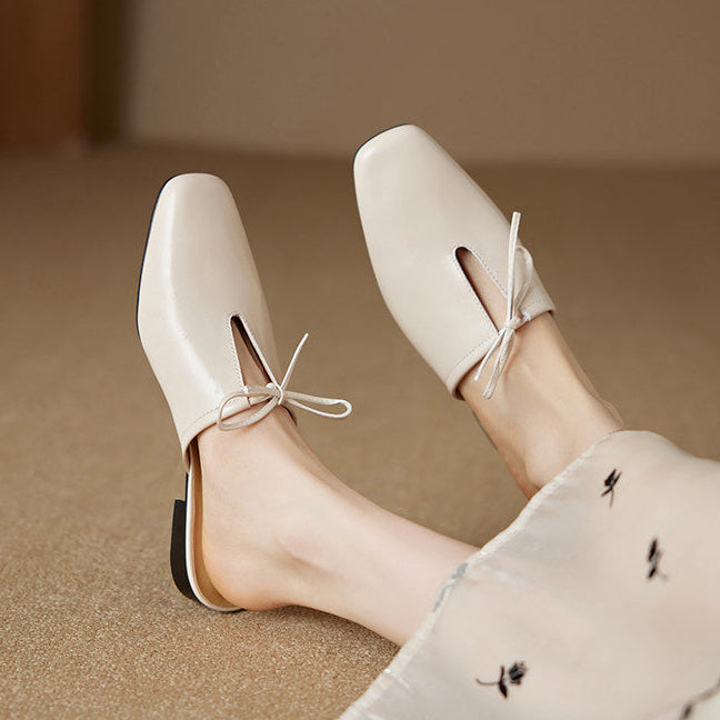 Mules Rosalia in vera pelle