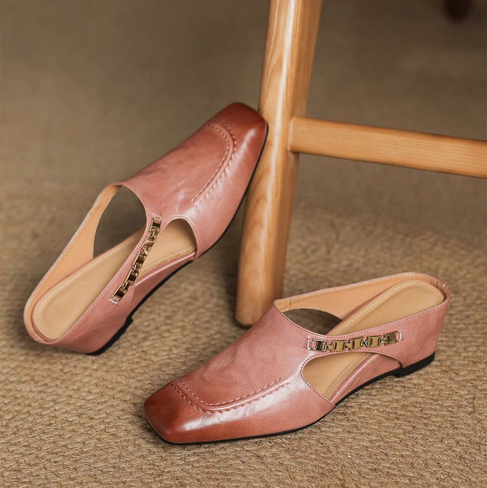 Mules de cuero Avella
