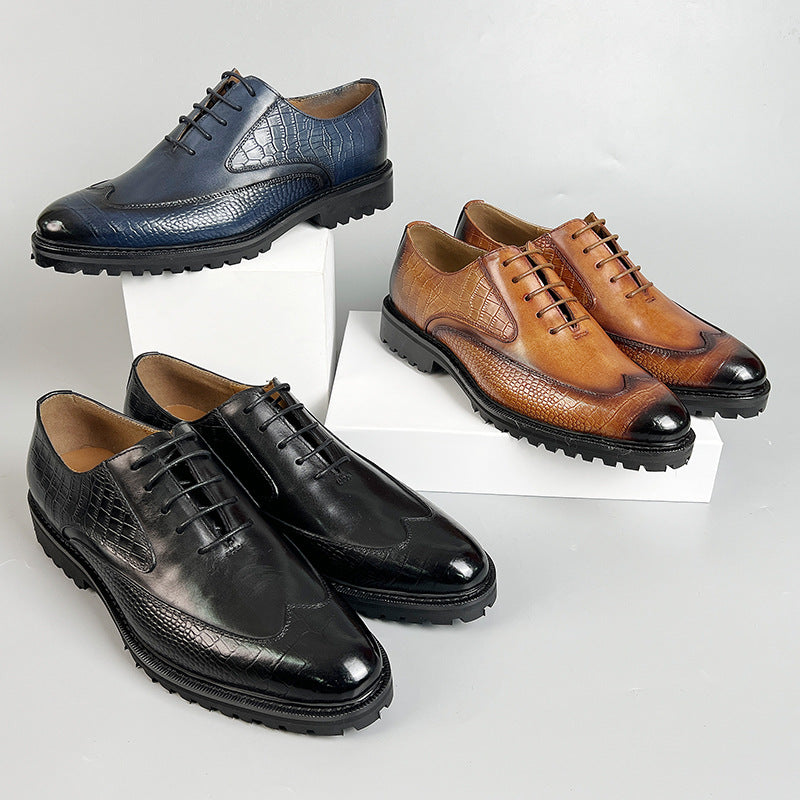 Scarpe Creston in pelle di vacchetta