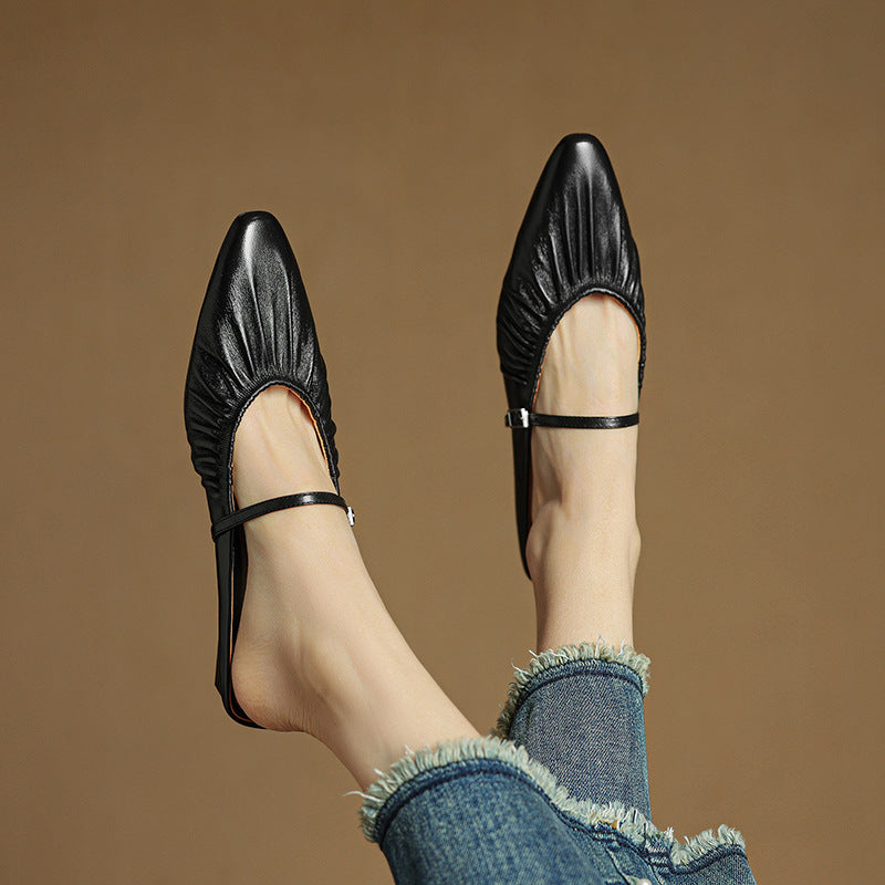 Mules Orena en cuir véritable