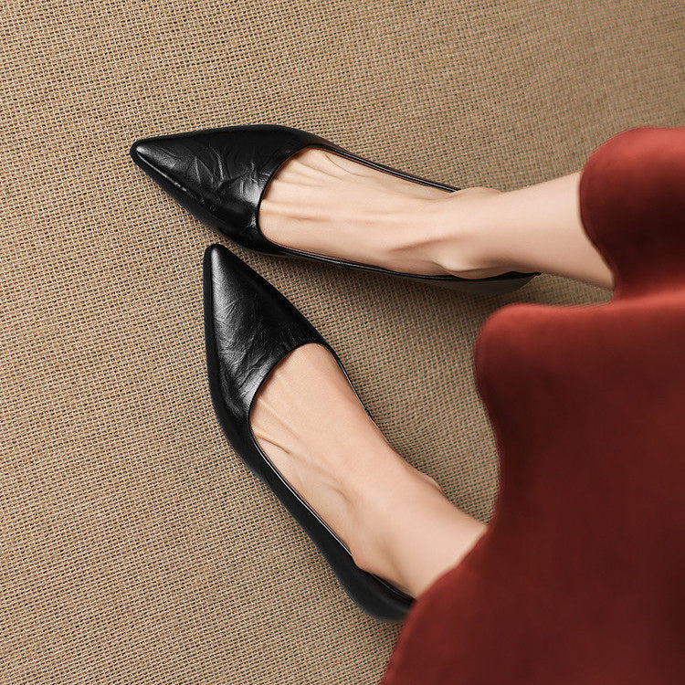 Tacones Verona de cuero genuino
