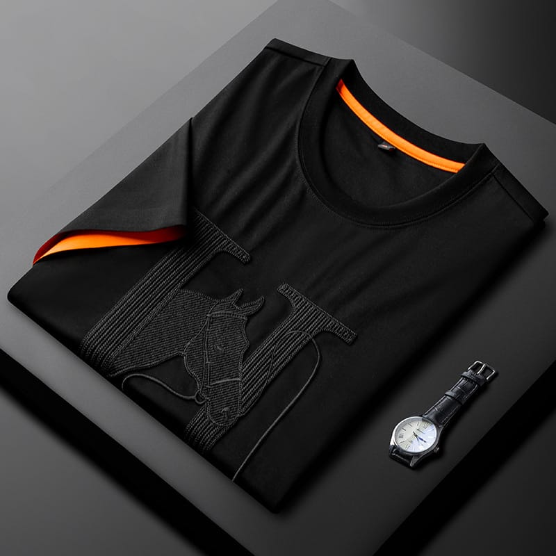 T-shirt com o brasão Stallion II