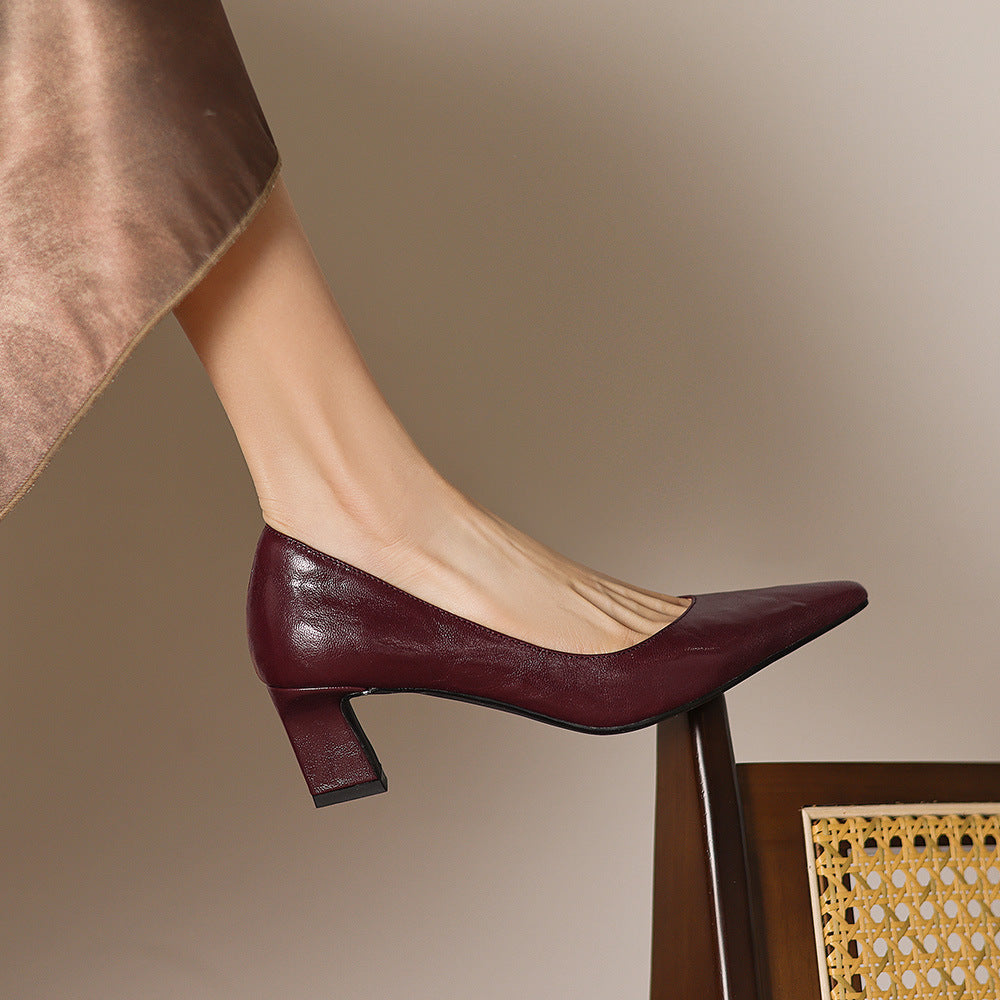 Talons Lorvane en cuir véritable