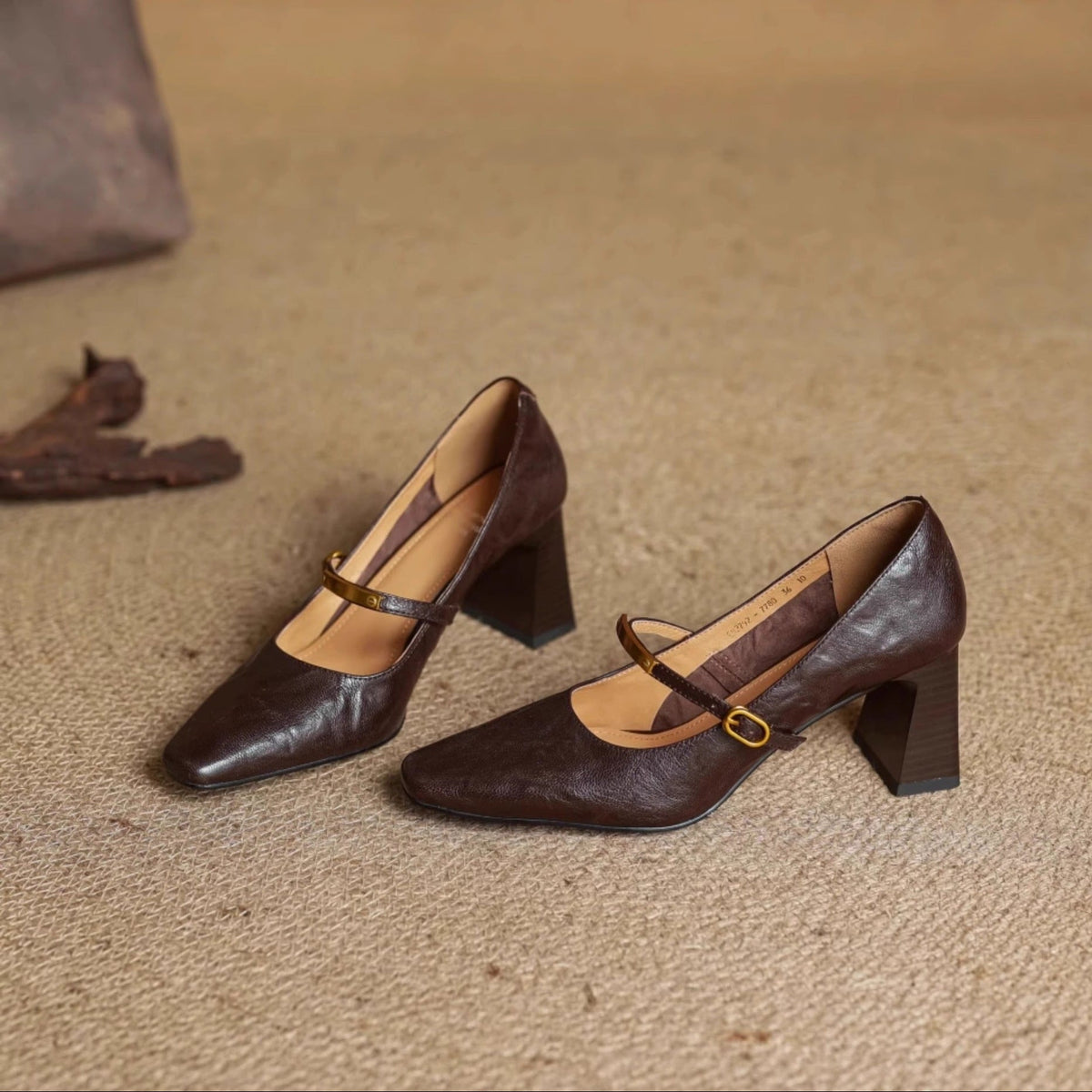 Tacones de cuero genuino Auria