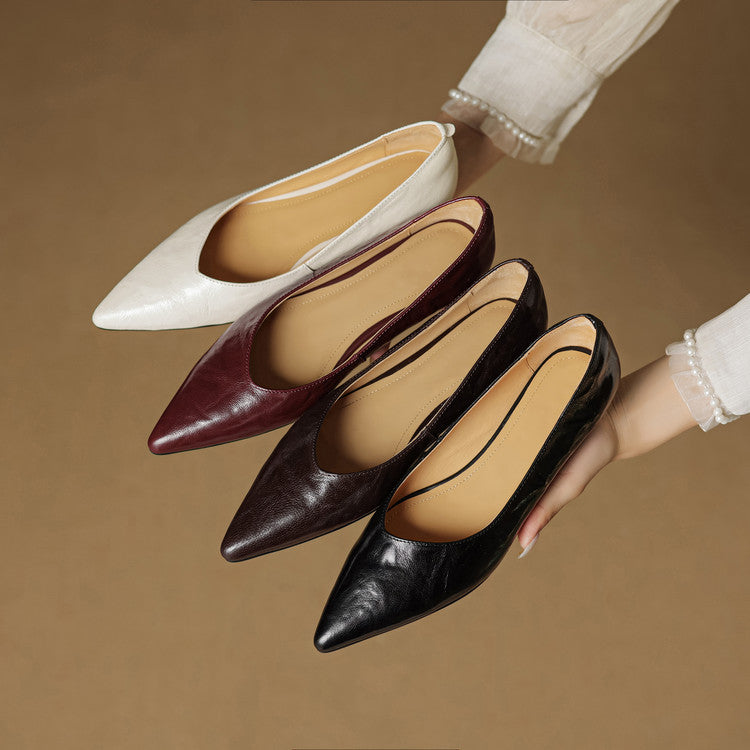 Scarpe basse Fauna in vera pelle