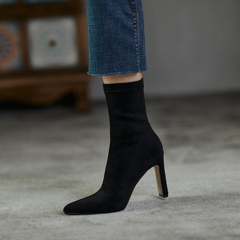Botas Selara em camurça