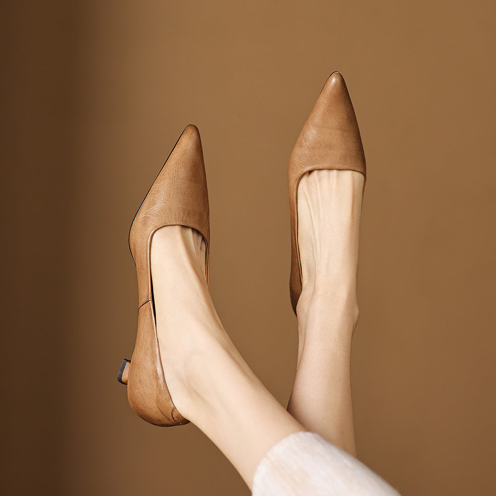 Tacchi Calina in vera pelle