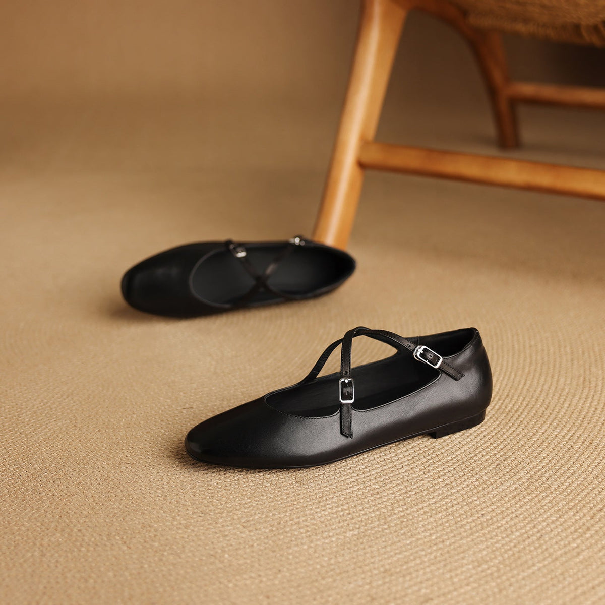 Scarpe basse Avelin in vera pelle