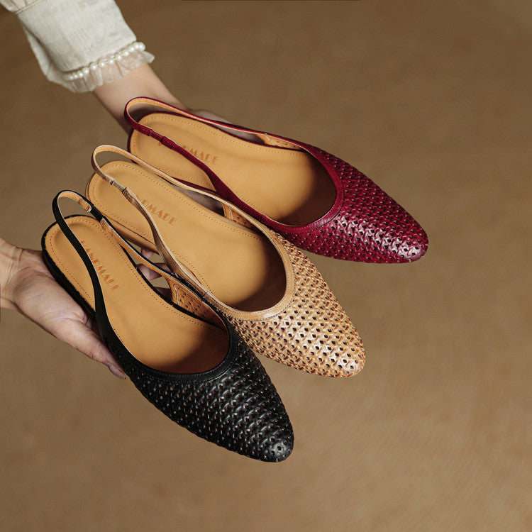 Mirale Slingbacks van Echt Leer