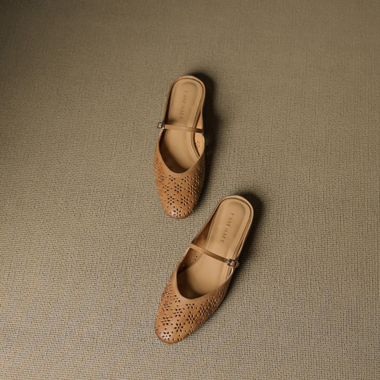 Mules Alina in vera pelle