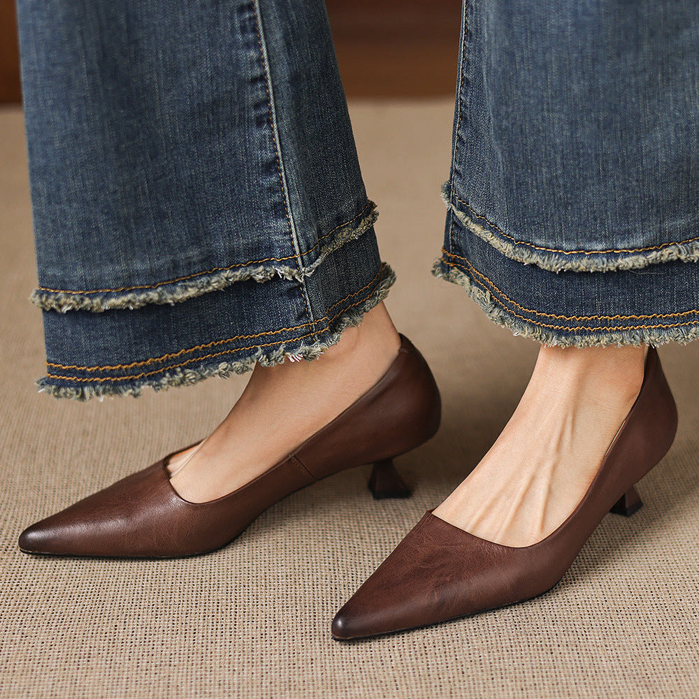 Tacchi Calina in vera pelle