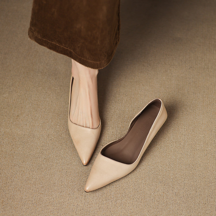 Tacones Vienna de cuero genuino