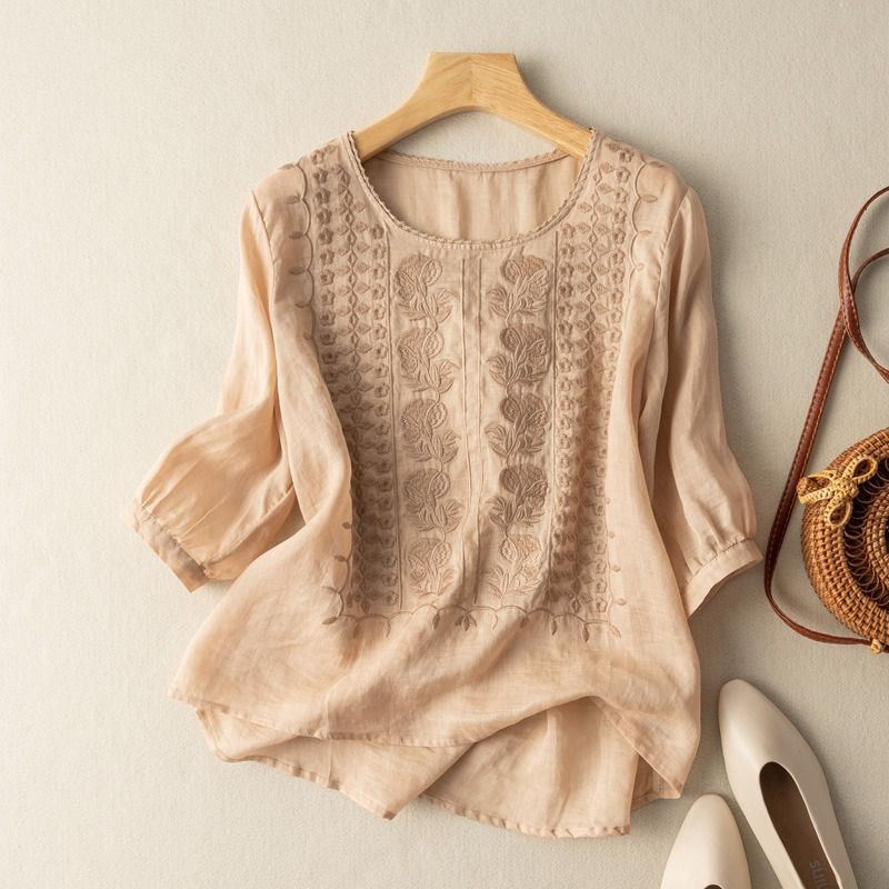 Blusa in lino Élira
