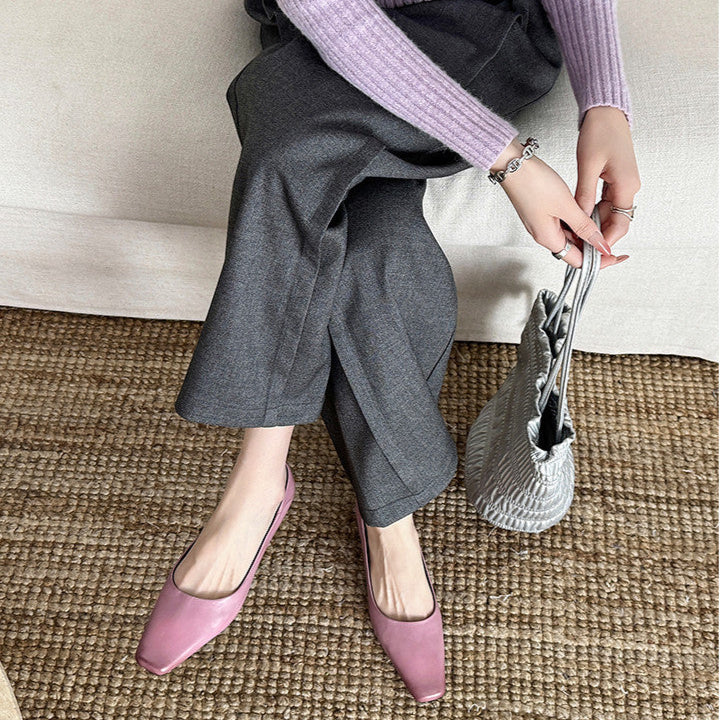 Nicole pumps i äkta läder