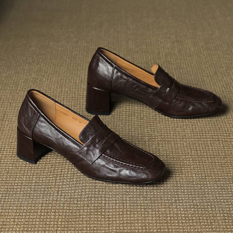 Tacones Sora de cuero genuino