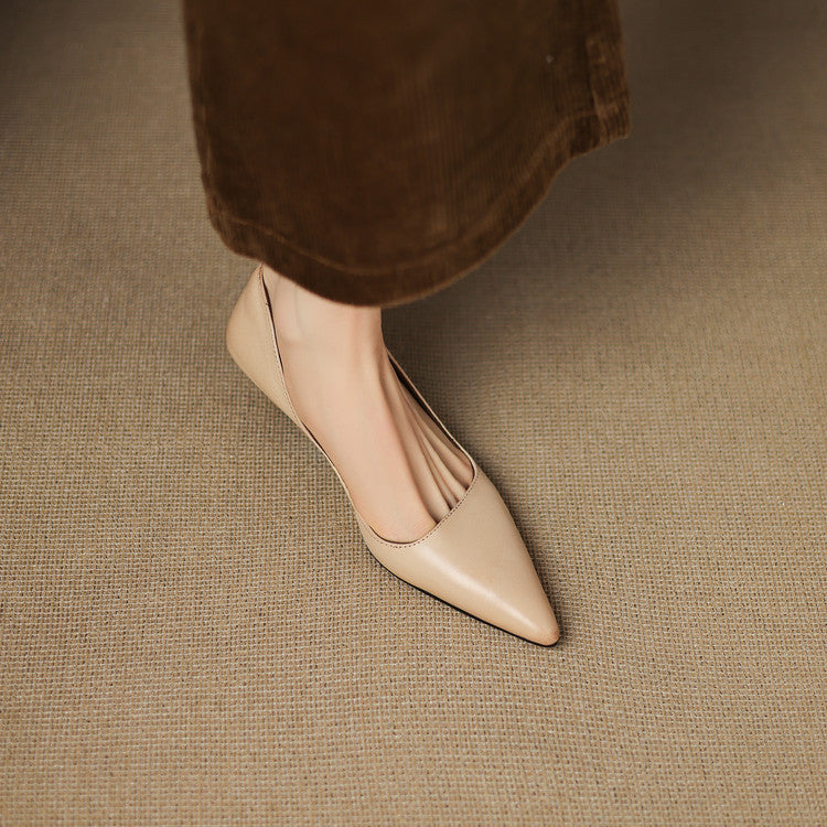 Tacones Vienna de cuero genuino