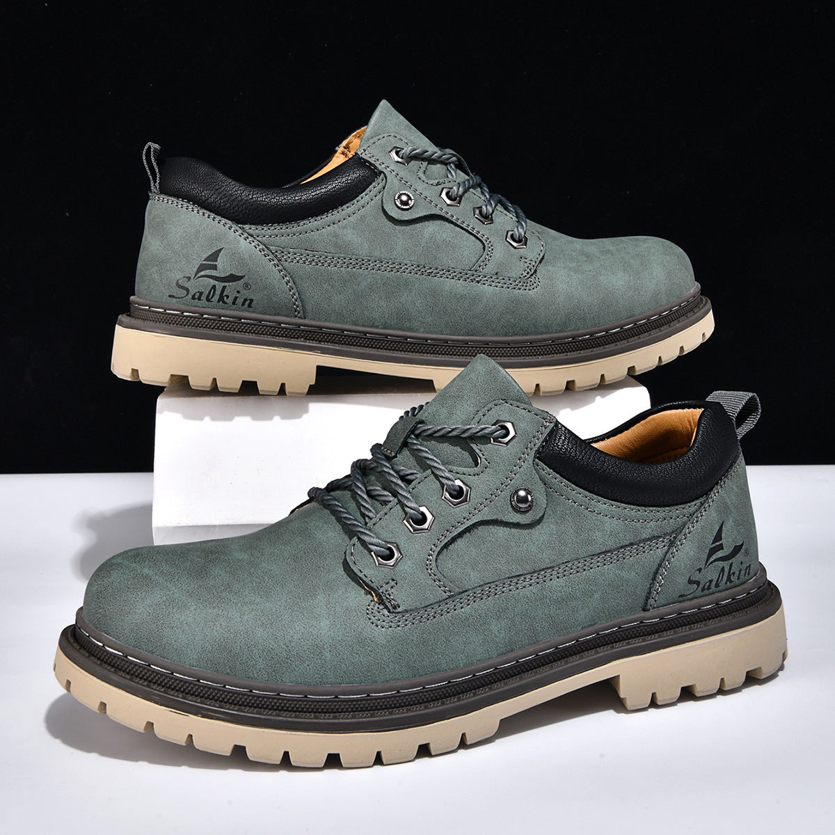 Chaussures à lacets Rexton en cuir premium