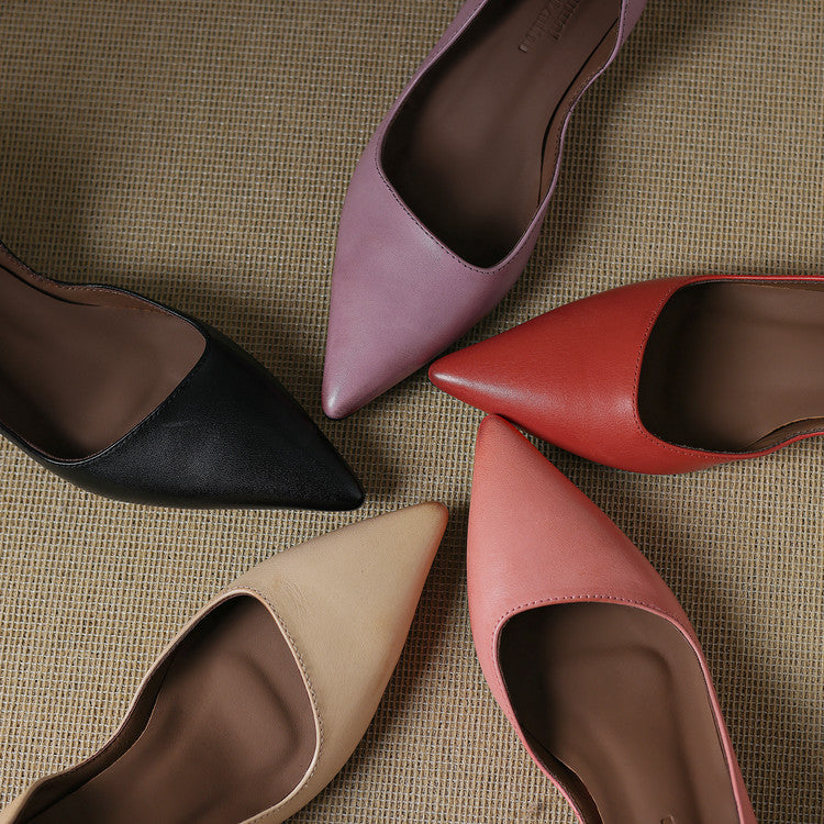 Tacones Vienna de cuero genuino