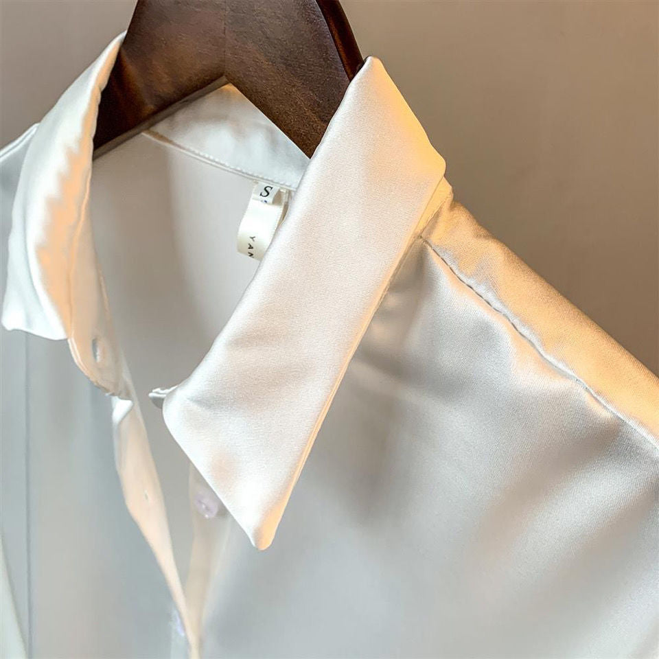 Mirela-skjorta i satin
