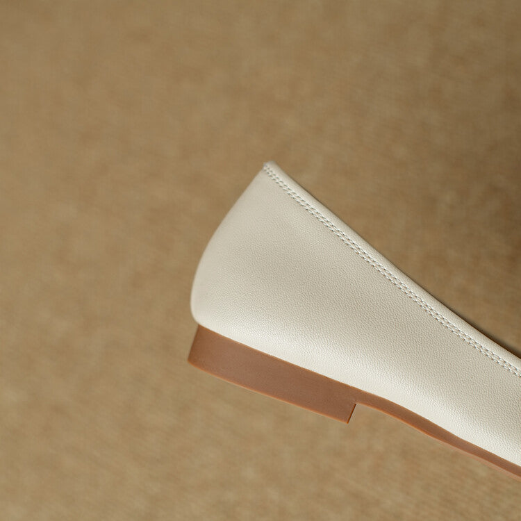 Adela platte schoenen van echt leer