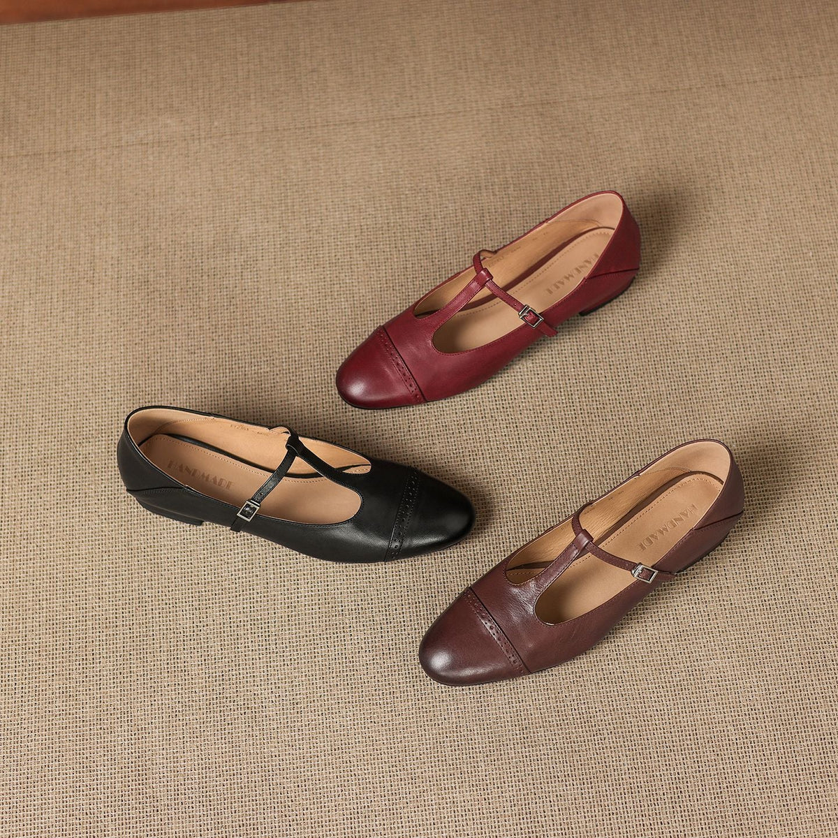 Elina Genuine Leather Flats