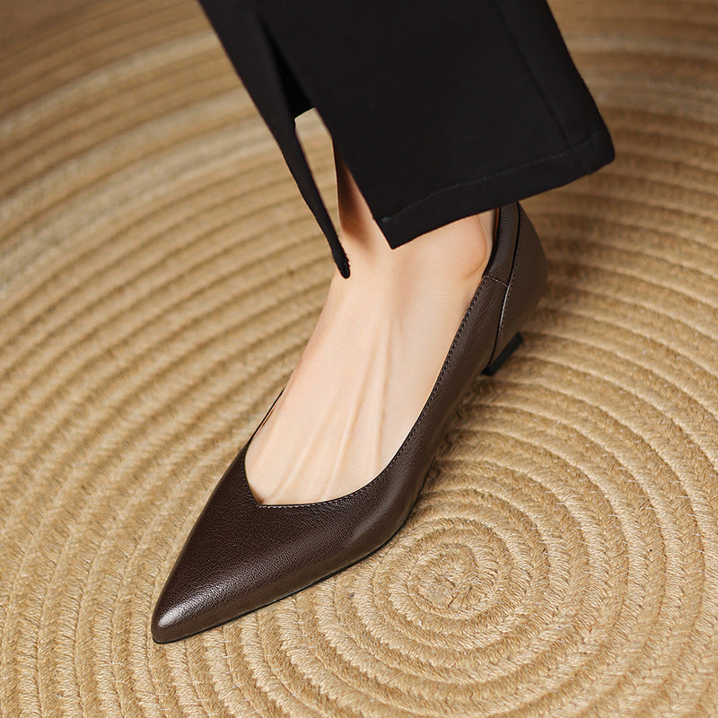Tacones Nera de cuero genuino