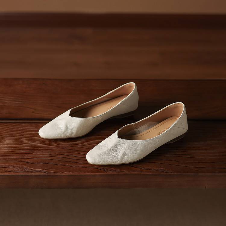 Zapatos planos Darsi de cuero genuino