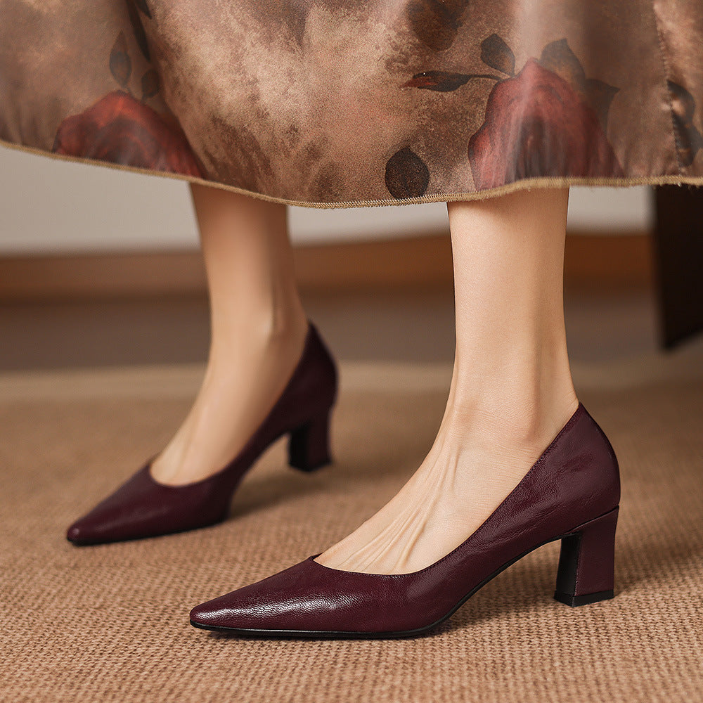 Talons Lorvane en cuir véritable