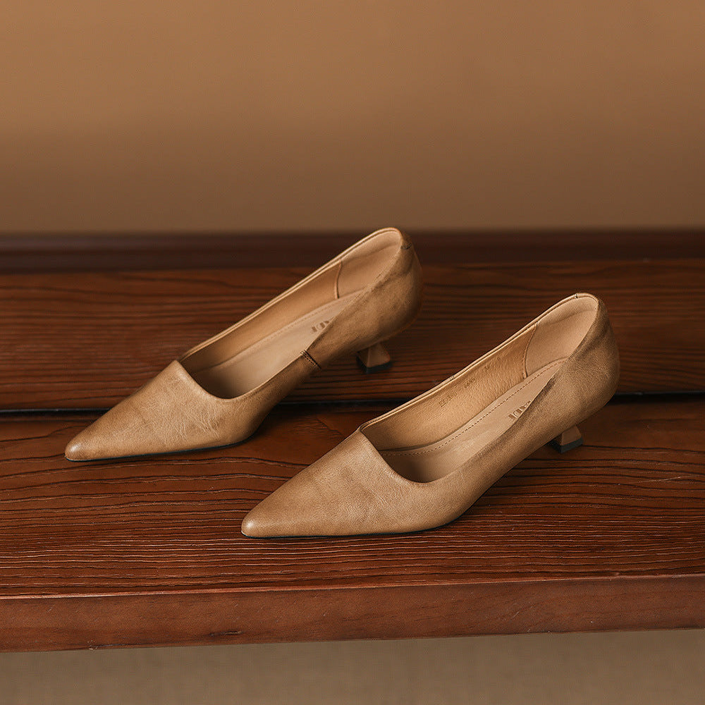 Tacchi Calina in vera pelle