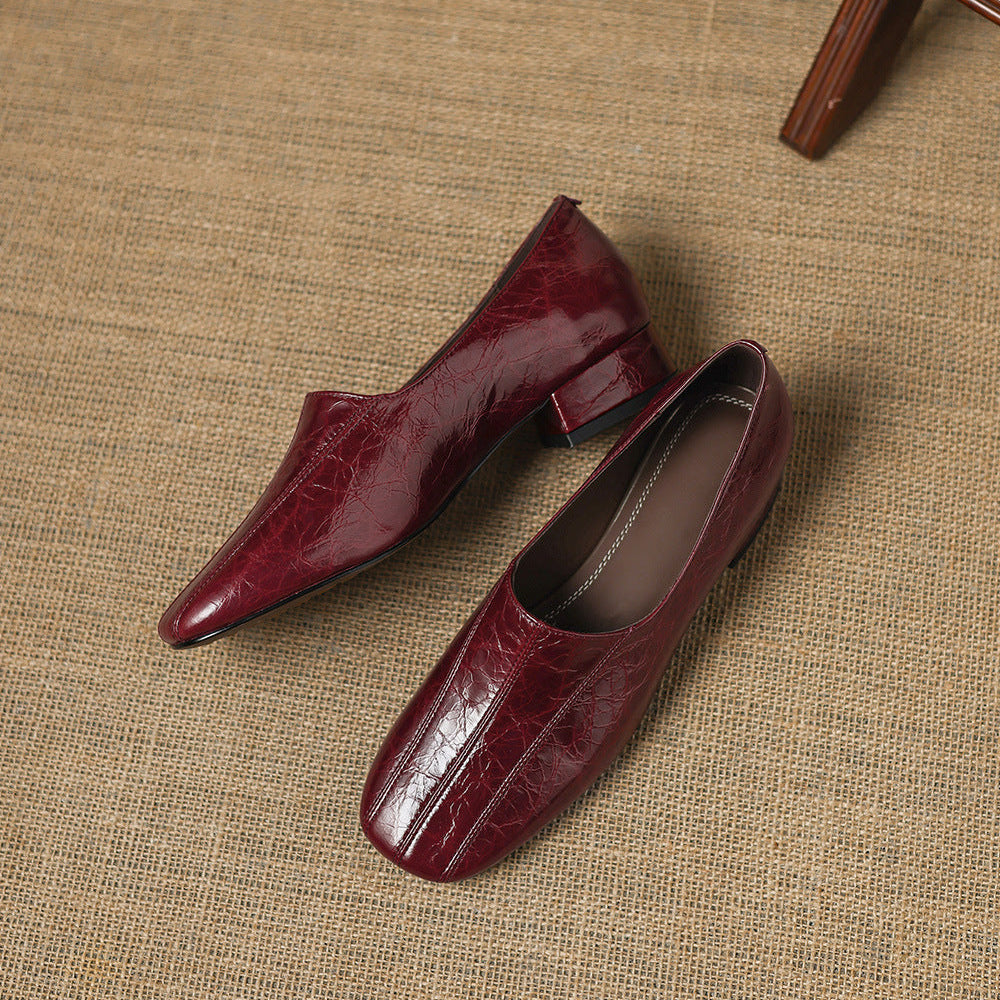 Mocasines Velina de cuero genuino