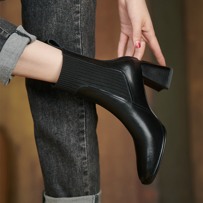 Bottes en cuir Elara