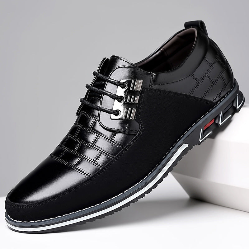 Sapatos de pele com atacadores Orlan