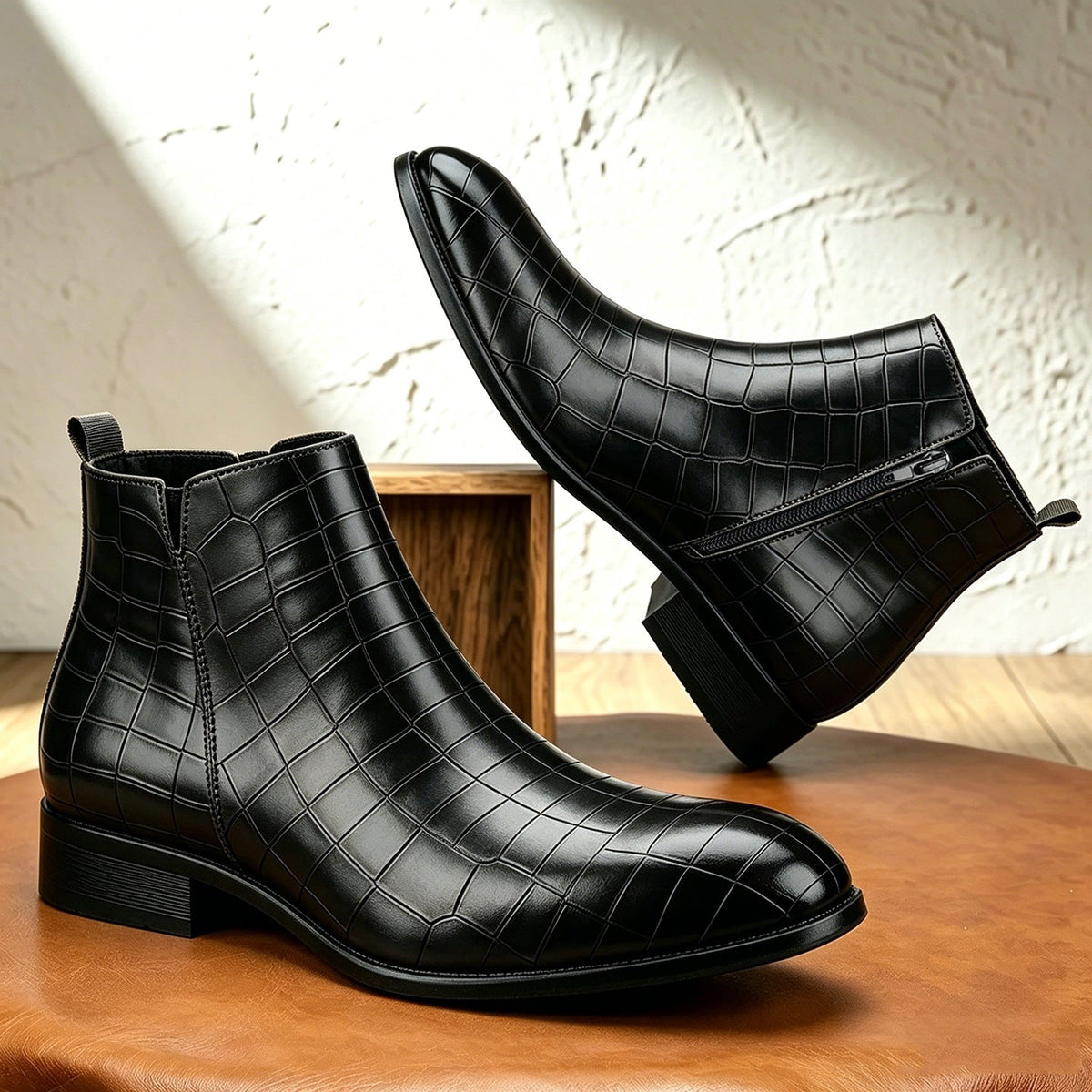 Botas Chelsea Elver de cuero genuino