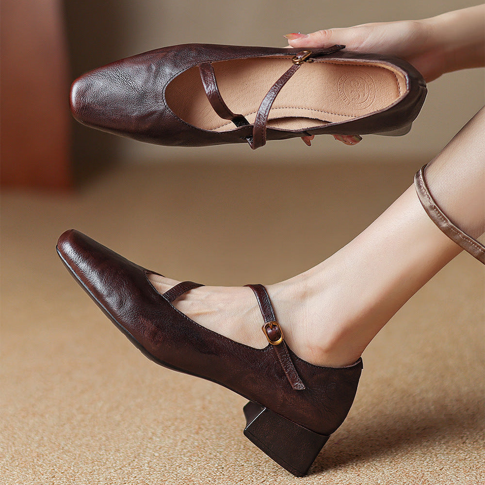 Tacones Ossa de cuero genuino
