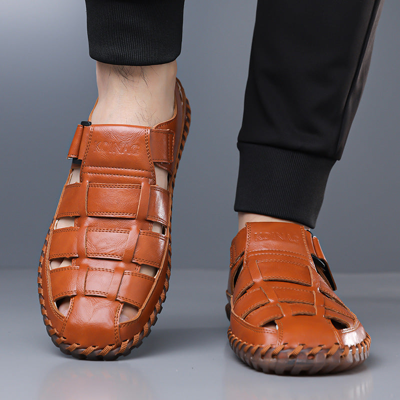 Kevan Ledersandalen mit geschlossener Zehenpartie