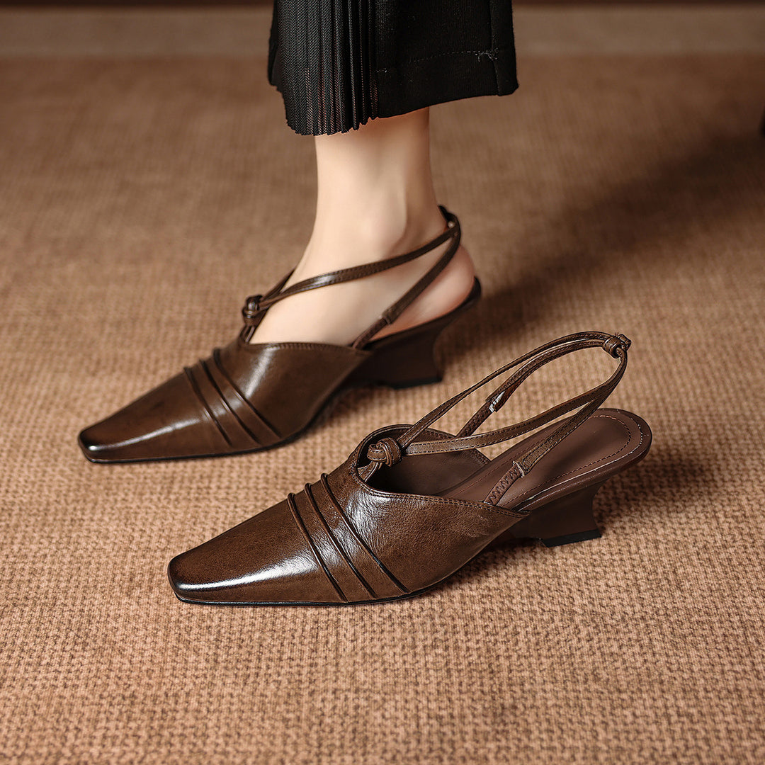 VARENA GENUINE LEATHER HEELS