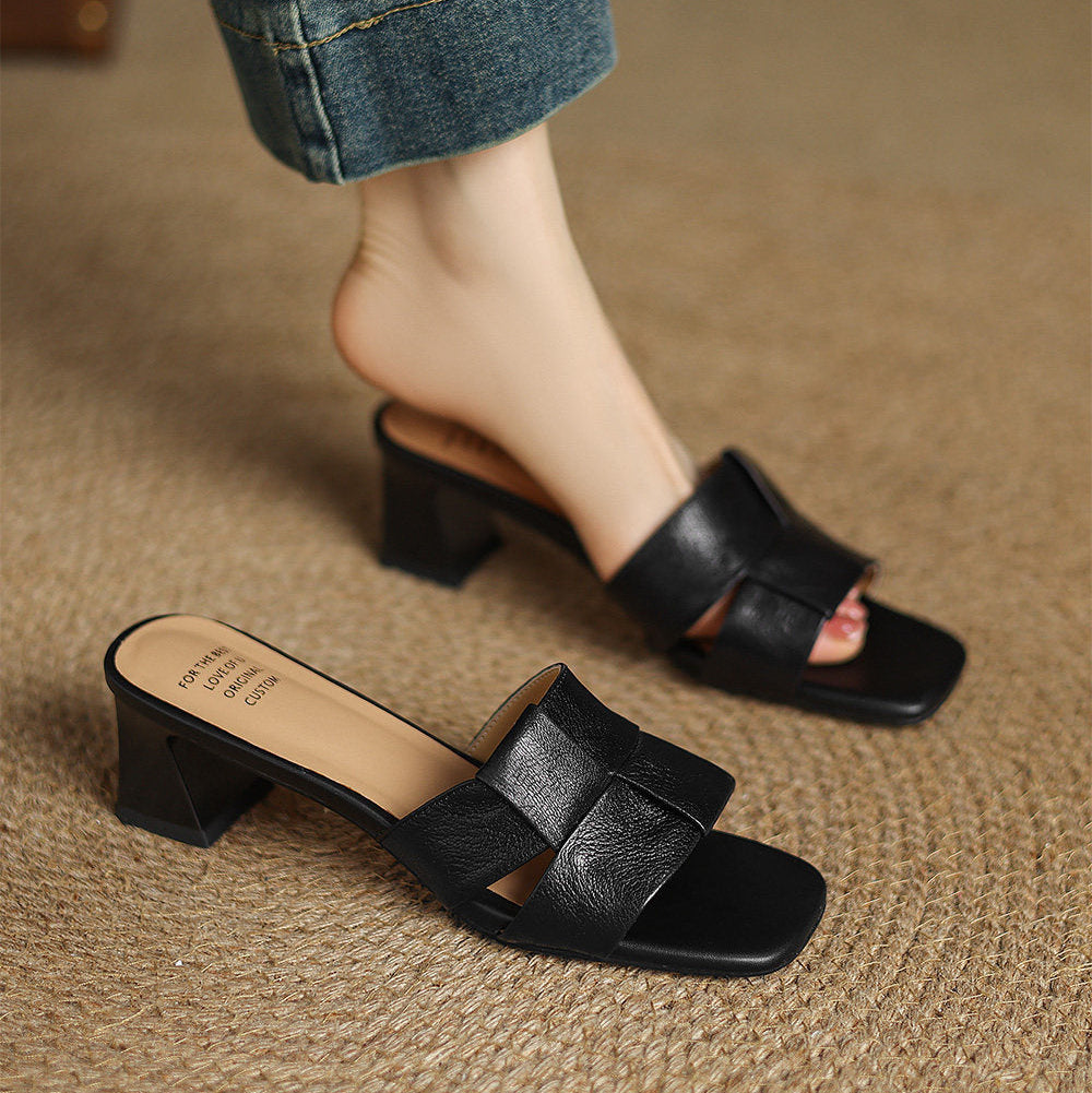Mules Sereno de piel