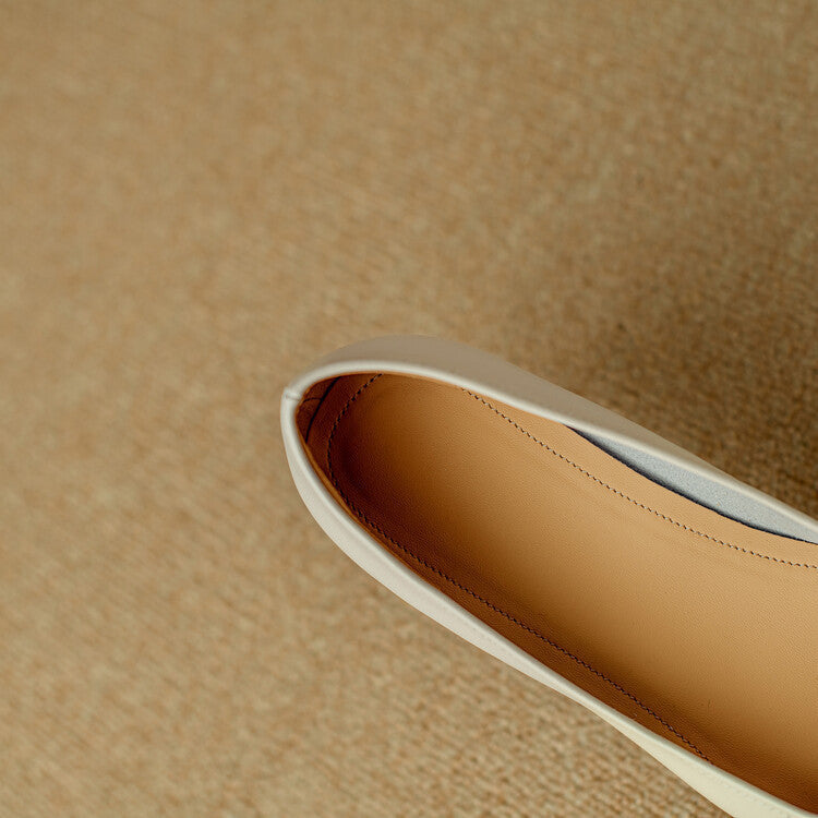 Adela platte schoenen van echt leer