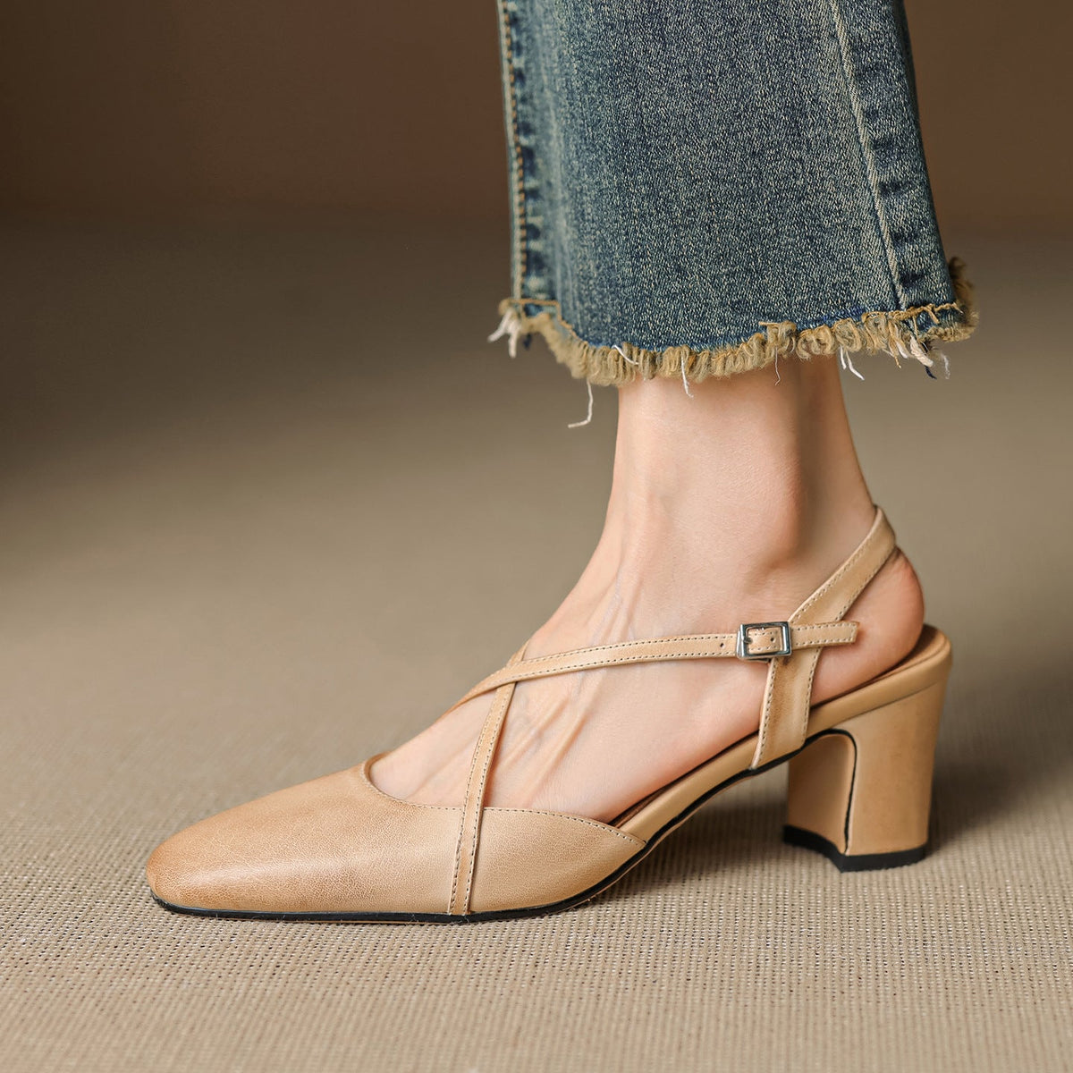 Blenza Slingbacks aus echtem Leder