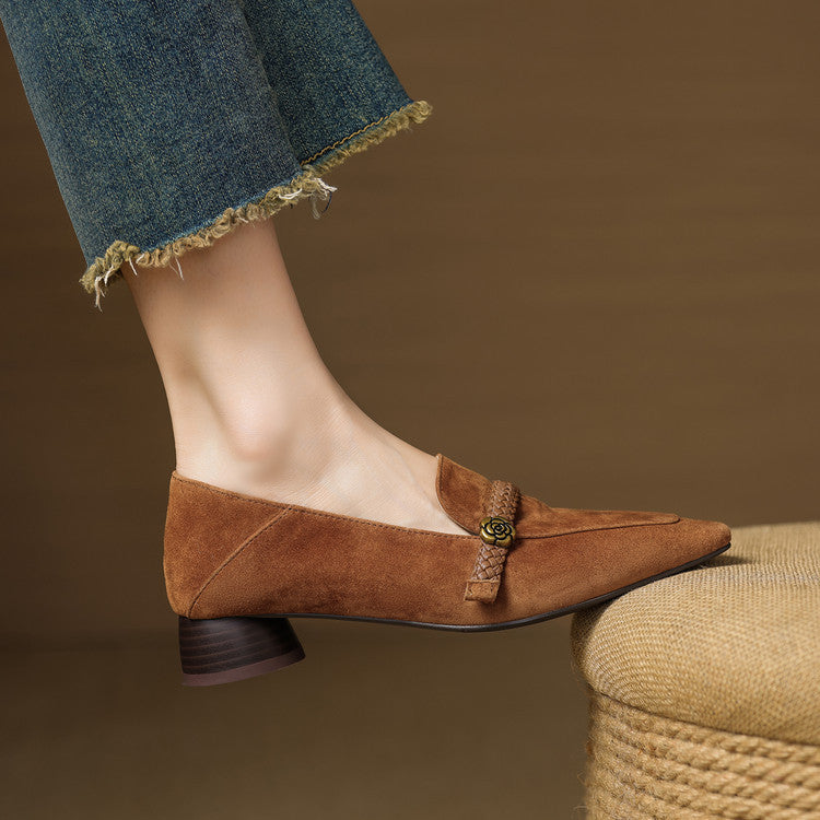 Vimi loafers i ægte ruskind