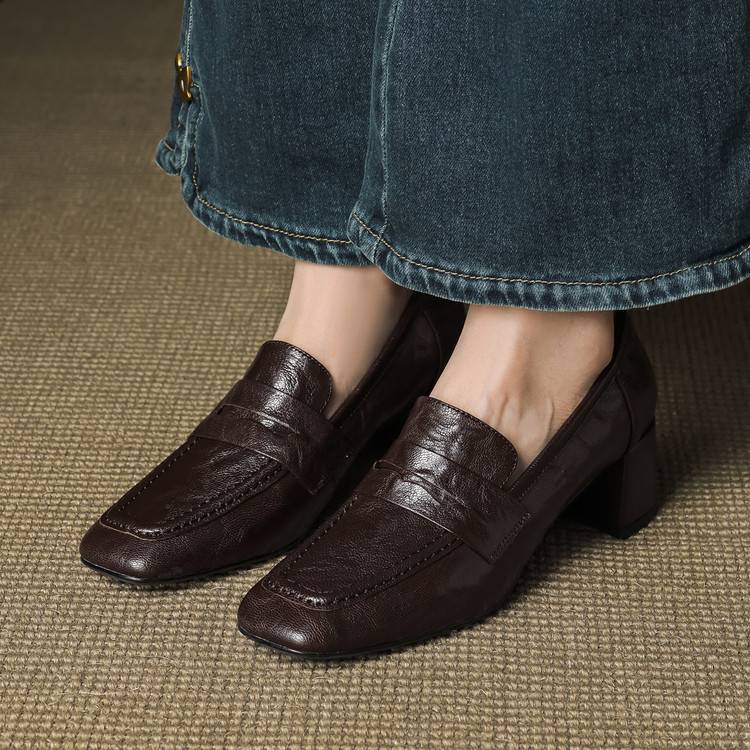 Tacones Sora de cuero genuino