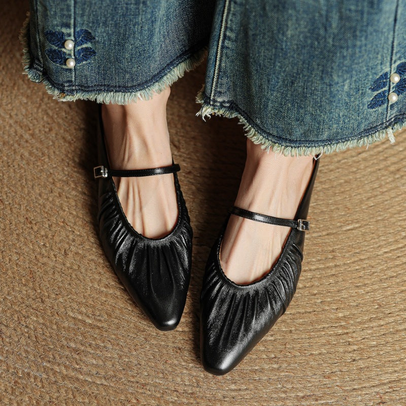 Mules Orena en cuir véritable