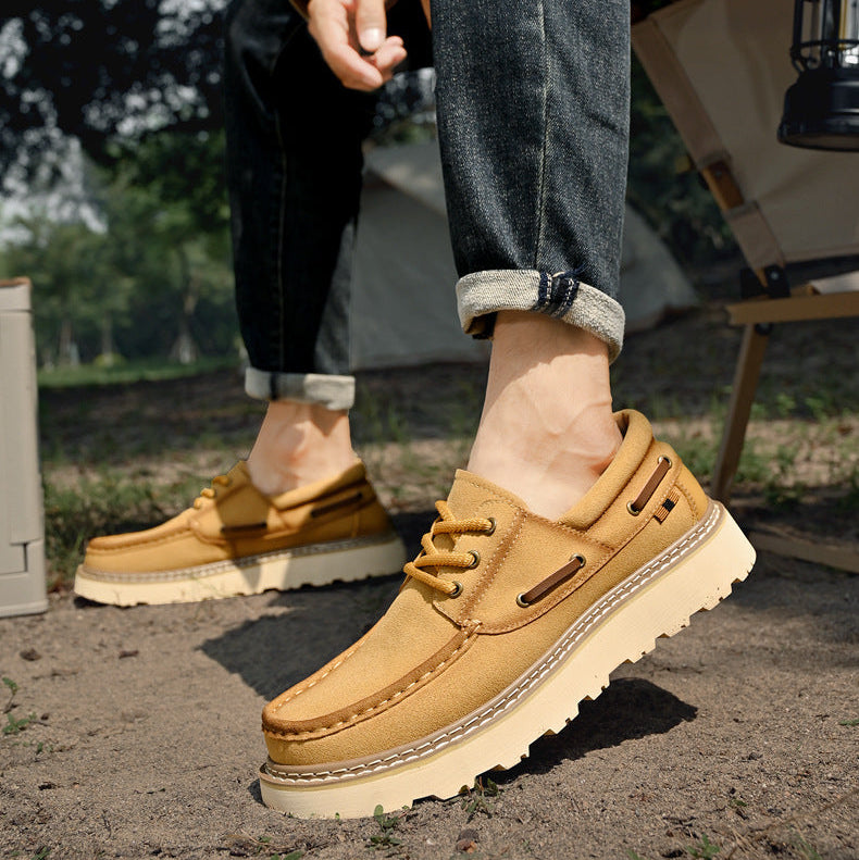 Chaussures à lacets en cuir véritable Harbor